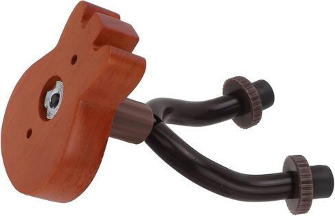 Guitars Hook, Soft Padded Cover Guitar Wall Mount Bracket Beech + Metal Elegant Easy To Install Vintage Brown for Banjo in Saudi Arabia
