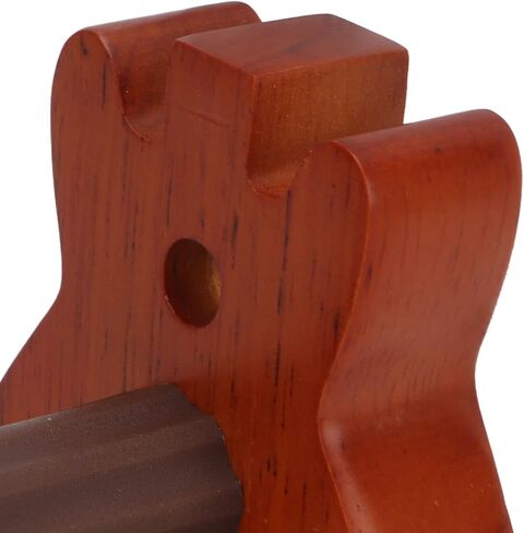 Guitars Hook, Soft Padded Cover Guitar Wall Mount Bracket Beech + Metal Elegant Easy To Install Vintage Brown for Banjo in Saudi Arabia