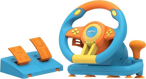 PXN V3II Gaming Racing Wheel with Pedal PC Steering Wheel 180 Degree steering Wheel for PC, PS3, PS4,Xbox One, Xbox Series X/S,N-Switch (orange) in Saudi Arabia