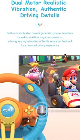 PXN V3II Gaming Racing Wheel with Pedal PC Steering Wheel 180 Degree steering Wheel for PC, PS3, PS4,Xbox One, Xbox Series X/S,N-Switch (orange) in Saudi Arabia