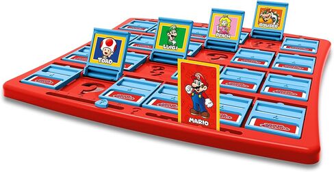 Winning Moves Super Mario Guess Who? Board Game, Play with Classic Nintendo Characters Including Mario, Luigi, Peach, Bowser, and Donkey Kong, 2 Players Makes a Great Gift for Ages 3 Plus in Saudi Arabia