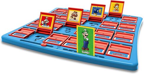 Winning Moves Super Mario Guess Who? Board Game, Play with Classic Nintendo Characters Including Mario, Luigi, Peach, Bowser, and Donkey Kong, 2 Players Makes a Great Gift for Ages 3 Plus in Saudi Arabia