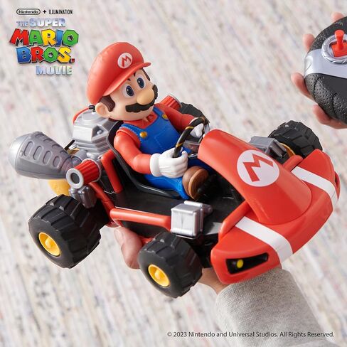 Nintendo Mario Rumble Kart RC Racer 2.4Ghz, with full function steering create 360 spins, whiles and drift! - Up to 100 ft. Range - For Kids ages 4+ in Kuwait