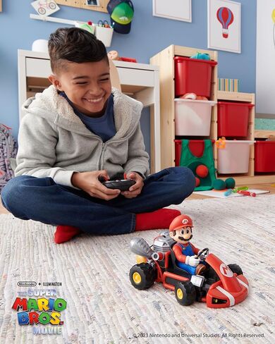 Nintendo Mario Rumble Kart RC Racer 2.4Ghz, with full function steering create 360 spins, whiles and drift! - Up to 100 ft. Range - For Kids ages 4+ in Kuwait