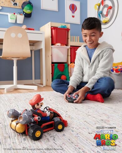 Nintendo Mario Rumble Kart RC Racer 2.4Ghz, with full function steering create 360 spins, whiles and drift! - Up to 100 ft. Range - For Kids ages 4+ in Kuwait