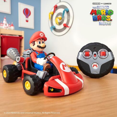 Nintendo Mario Rumble Kart RC Racer 2.4Ghz, with full function steering create 360 spins, whiles and drift! - Up to 100 ft. Range - For Kids ages 4+ in Kuwait