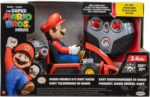 Nintendo Mario Rumble Kart RC Racer 2.4Ghz, with full function steering create 360 spins, whiles and drift! - Up to 100 ft. Range - For Kids ages 4+ in Kuwait