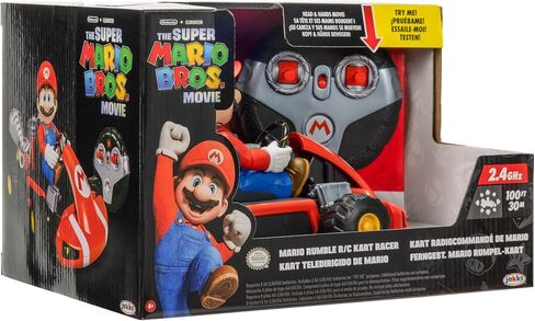 Nintendo Mario Rumble Kart RC Racer 2.4Ghz, with full function steering create 360 spins, whiles and drift! - Up to 100 ft. Range - For Kids ages 4+ in Kuwait