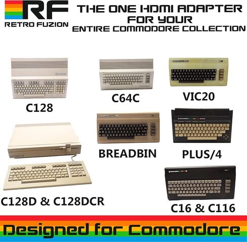 طقم محول Commodore 64 C642HDMI - قم بتوصيل جهاز Commodore 64 الخاص بك بالتلفزيون الذكي الحديث الخاص بك - in Kuwait