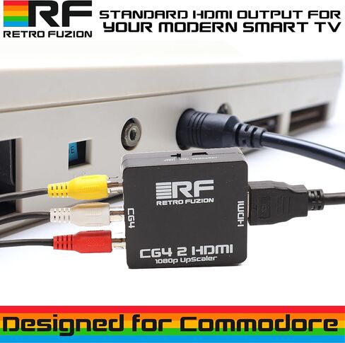 طقم محول Commodore 64 C642HDMI - قم بتوصيل جهاز Commodore 64 الخاص بك بالتلفزيون الذكي الحديث الخاص بك - in Kuwait
