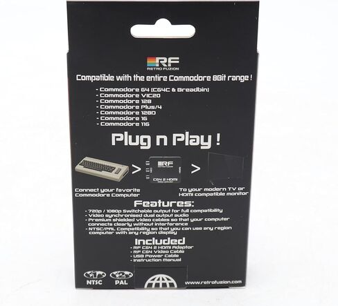 طقم محول Commodore 64 C642HDMI - قم بتوصيل جهاز Commodore 64 الخاص بك بالتلفزيون الذكي الحديث الخاص بك - in Kuwait