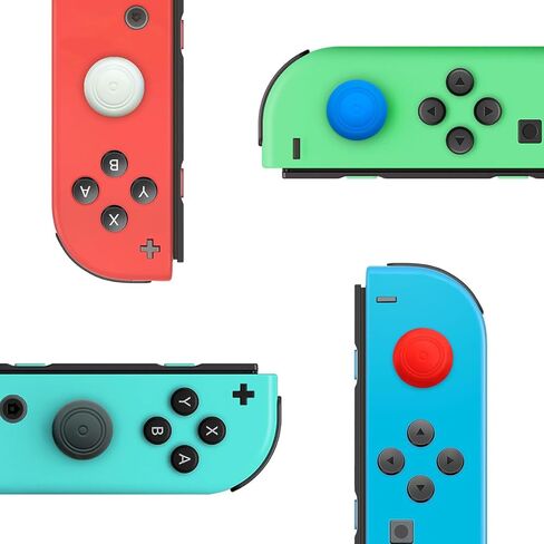 8Pcs Cute Soft Silicone Switch Joycon Thumb Grips Caps, Joystick Caps Compatible with Nintendo Switch/OLED/Switch Lite, Analog Stick Grips Button caps for Switch (B-Mix) in Kuwait