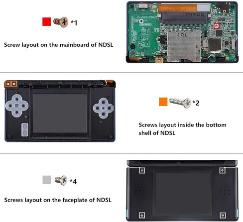 eXtremeRate Monster Index Console Style Replacement Full Housing Shell for Nintendo DS Lite, Custom Handheld Console Case Cover with Buttons, Screen Lens for Nintendo DS Lite NDSL - Console Without in Kuwait