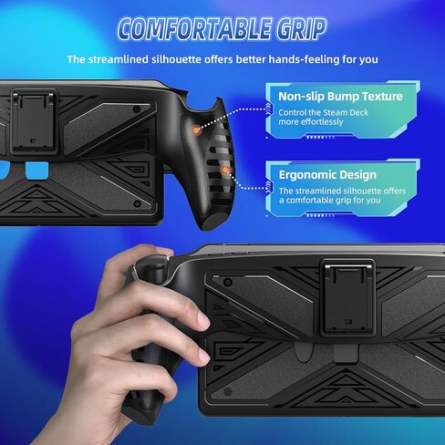 حافظة حماية جوريكسر لبوابة بلاي ستيشن مع مسند، حامل واقي من السيليكون المرن الناعم، حماية كاملة وملحقات غطاء مقبض غير قابل للانزلاق لمشغل بلاي ستيشن عن بعد - أسود in Kuwait