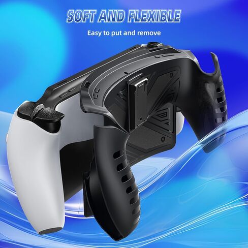 حافظة حماية جوريكسر لبوابة بلاي ستيشن مع مسند، حامل واقي من السيليكون المرن الناعم، حماية كاملة وملحقات غطاء مقبض غير قابل للانزلاق لمشغل بلاي ستيشن عن بعد - أسود in Kuwait