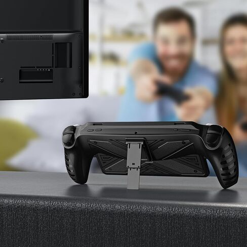 حافظة حماية جوريكسر لبوابة بلاي ستيشن مع مسند، حامل واقي من السيليكون المرن الناعم، حماية كاملة وملحقات غطاء مقبض غير قابل للانزلاق لمشغل بلاي ستيشن عن بعد - أسود in Kuwait