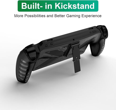 حافظة حماية جوريكسر لبوابة بلاي ستيشن مع مسند، حامل واقي من السيليكون المرن الناعم، حماية كاملة وملحقات غطاء مقبض غير قابل للانزلاق لمشغل بلاي ستيشن عن بعد - أسود in Kuwait
