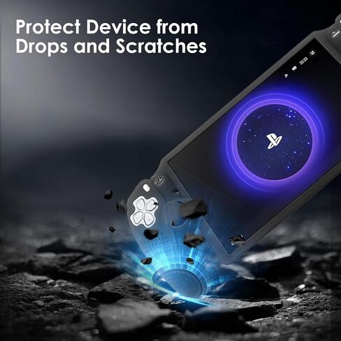 Qoosea for Sony Playstation Portal Case سيليكون ممتص للصدمات مضاد لبصمات الأصابع ومقاوم للخدش لبوابة Playstation - أسود in Saudi Arabia