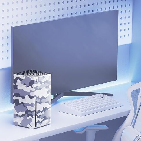 أغلفة لوحدة تحكم Xbox Series S، غلاف Mytrix المخصص لسلسلة X-Box S، حافظة واقية مغناطيسية لسهولة التركيب، حماية كاملة - مموه أزرق in Kuwait
