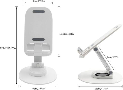 Foldable Desktop Phone Holder, Phone Holder on Desk Compatible with iPhone15, 14, 13 Pro Max Mini, Suitable for 3.5-12.9 inch Phones and Tablet Computer. (Yellow) in Kuwait