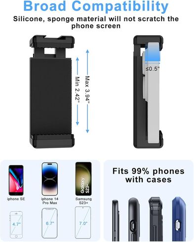 حامل هاتف على شكل كأس شفط من هيركلير مع ضوء، حامل هاتف دش مرآة لأساسيات صانع محتوى المكياج، حامل ثلاثي مرآة مع ضوء لمطبخ الحمام متوافق مع جميع الأسطح الملساء in Kuwait