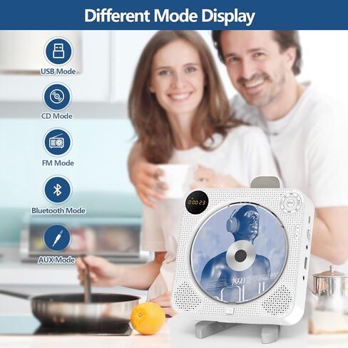 مشغل أقراص مضغوطة محمول، مشغل أقراص مضغوطة محمول مع بلوتوث، مشغل أقراص مضغوطة بلوتوث قابل لإعادة الشحن، مشغل أقراص مضغوطة محمول من ARAFUNA مع مكبرات صوت، مشغل أقراص مضغوطة على الحائط، مشغل أقراص مضغوطة Kpop يدعم راديو Fm ومدخل USB Aux in Kuwait