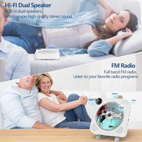 مشغل أقراص مضغوطة محمول، مشغل أقراص مضغوطة محمول مع بلوتوث، مشغل أقراص مضغوطة بلوتوث قابل لإعادة الشحن، مشغل أقراص مضغوطة محمول من ARAFUNA مع مكبرات صوت، مشغل أقراص مضغوطة على الحائط، مشغل أقراص مضغوطة Kpop يدعم راديو Fm ومدخل USB Aux in Kuwait