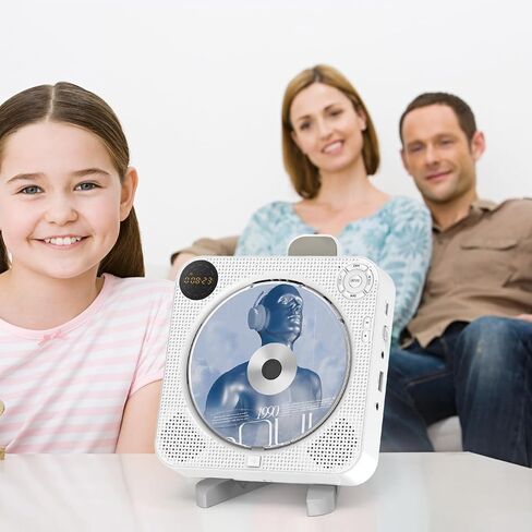 مشغل أقراص مضغوطة محمول، مشغل أقراص مضغوطة محمول مع بلوتوث، مشغل أقراص مضغوطة بلوتوث قابل لإعادة الشحن، مشغل أقراص مضغوطة محمول من ARAFUNA مع مكبرات صوت، مشغل أقراص مضغوطة على الحائط، مشغل أقراص مضغوطة Kpop يدعم راديو Fm ومدخل USB Aux in Kuwait