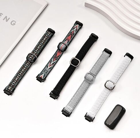 Folavii 5 عبوات من النايلون القابل للتمدد متوافقة مع Fitbit Inspire 3 عصابات للنساء والرجال، سوار معصم بديل مرن وقابل للتعديل من أجل Fitbit Inspire 3 Bands in Kuwait