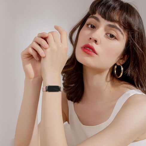 Folavii 5 عبوات من النايلون القابل للتمدد متوافقة مع Fitbit Inspire 3 عصابات للنساء والرجال، سوار معصم بديل مرن وقابل للتعديل من أجل Fitbit Inspire 3 Bands in Kuwait