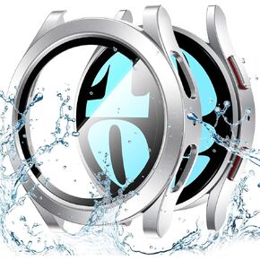 Goton Waterproof Case for Samsung Galaxy Watch 6 Screen Protector 44mm | Daily Water-resistant,No Fog,Touch-Responsive,Easy to install,1-Pack Hard PC Glass Cover in Saudi Arabia