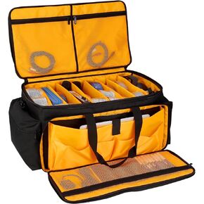 DJ Cable Bag Gig Band Bag, 600D Oxford With Detachable Dividers, Multiple Separate Bags, for Cords, DJ Gear, Sound Equipment, Musical Instrument and Accessories (24''x13''x12'') in Saudi Arabia