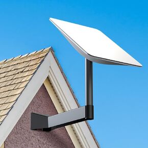 Starlink Mount - Long Wall Mount, Starlink Wall-Mounted Mount, Starlink Mounting Kit for Starlink Internet Kit Satellite, J-Mount Compatible with Starlink for Wall Eave Fascia Installation in Kuwait