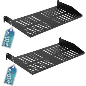 أرفف ProMaster 2-Pack مقاس 19 بوصة 1U: حامل عالمي لرفوف الخادم مقاس 19 بوصة، وتدفق هواء ثابت، وبنية شديدة التحمل، وعمق 10 بوصة، وحجم الدرج 19 بوصة × 10 بوصة × 1.7 بوصة. (العنصر: 10.63 × 2.56 × 19 بوصة .69 بوصة) in Kuwait