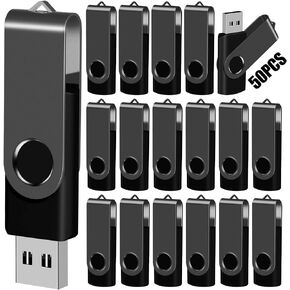 EASTBULL (NOT 128GB) 128MB USB Flash Drive Bulk Thumb Drives 50 Pack with Lanyards USB 2.0 Jump Drive 128MB Memory Sticks Zip Drive Pen Drive for Storage and Backup Black 50PCS 128MB