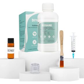 SLANZVAL 250ml Sublimation Coating for Ceramics, Mugs, Phones case, Metal, Wood, Glass, Leather, Tumbler, All Hard Surfaces Sublimation Spray with high Gloss Finish, Waterproof and Super Adhesion in Saudi Arabia