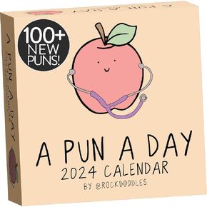 2025 Punny Daily Desk Calendar| Funny Calendar 2025 Day to Day for Home or Office, Daily Calendar 2025 Page a Day, Dad Joke Calendar with Tear Off Pages and Daily Puns (2025 Calendar)
