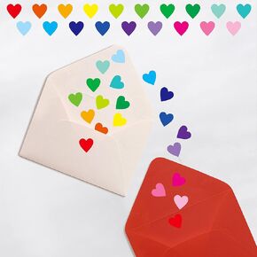 1716 PCS Holographic Red Heart Stickers, Sparkly Metallic Heart Sticker Self Adhesive Waterproof Reflective Heart Sticker Love Decorative Labels for Wedding, Valentine’s Day Supplies (0.5", 22 Sheets)