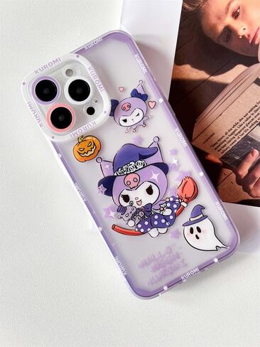 حافظة هاتف ZaAnu لطيفة وشفافة بنمط الرسوم المتحركة Kawaii مصممة لهاتف iPhone 13، غطاء هاتف حماية ناعم نحيف من مادة TPU للنساء والفتيات والأطفال (13-PinkTM) in Kuwait