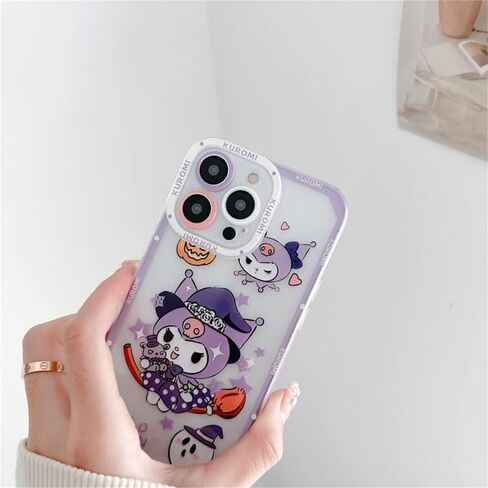 حافظة هاتف ZaAnu لطيفة وشفافة بنمط الرسوم المتحركة Kawaii مصممة لهاتف iPhone 13، غطاء هاتف حماية ناعم نحيف من مادة TPU للنساء والفتيات والأطفال (13-PinkTM) in Kuwait