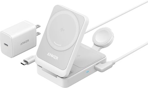 محطة شحن قابلة للطي Anker MagGo 3 في 1 MagSafe-Compatible Qi2 15W in Kuwait
