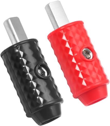 Recoil WI4P Amplifier Power Ground Wire Input Brass 4 Gauge to 4 Gauge with Red Black Silicon Covers, Marine-Grade Satin Chrome Finish, Pair in Saudi Arabia
