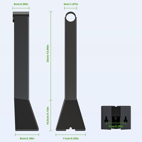 Starlink Mount - Long Wall Mount, Starlink Wall-Mounted Mount, Starlink Mounting Kit for Starlink Internet Kit Satellite, J-Mount Compatible with Starlink for Wall Eave Fascia Installation in Kuwait