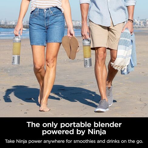 Ninja BC151NV Blast Portable Blender, Cordless, 18oz. Vessel, Personal Blender-for Shakes & Smoothies, BPA Free, Leakproof-Lid & Sip Spout, USB-C Rechargeable, Dishwasher Safe Parts, Denim Blue | USB-C rechargeable, cordless blending anywhere. BlastBlade  in Saudi Arabia