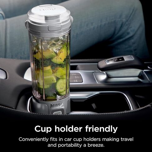 Ninja BC151NV Blast Portable Blender, Cordless, 18oz. Vessel, Personal Blender-for Shakes & Smoothies, BPA Free, Leakproof-Lid & Sip Spout, USB-C Rechargeable, Dishwasher Safe Parts, Denim Blue | USB-C rechargeable, cordless blending anywhere. BlastBlade  in Saudi Arabia