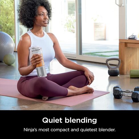 Ninja BC151NV Blast Portable Blender, Cordless, 18oz. Vessel, Personal Blender-for Shakes & Smoothies, BPA Free, Leakproof-Lid & Sip Spout, USB-C Rechargeable, Dishwasher Safe Parts, Denim Blue | USB-C rechargeable, cordless blending anywhere. BlastBlade  in Saudi Arabia