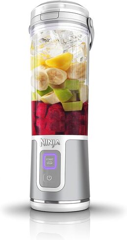 Ninja BC151NV Blast Portable Blender, Cordless, 18oz. Vessel, Personal Blender-for Shakes & Smoothies, BPA Free, Leakproof-Lid & Sip Spout, USB-C Rechargeable, Dishwasher Safe Parts, Denim Blue | USB-C rechargeable, cordless blending anywhere. BlastBlade  in Saudi Arabia