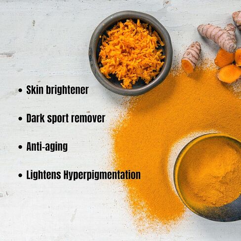 Turmeric and Kojic Skin Brightening Soap All Natural Gentle Cleanser for All Skin Types. Fights Acne, Reduces Dark Spots & Fades Scars. Face & Body Cleanser for Men, Women & Teens. (2 Pack) in Kuwait