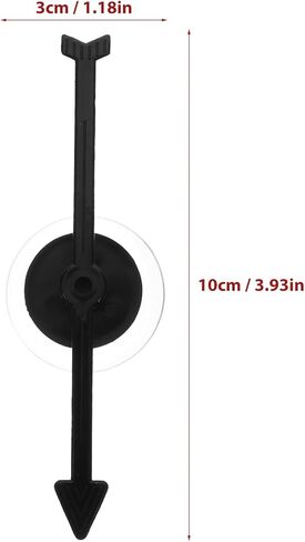 AGFELO 10pcs Arrow Game Spinners 3.9 Inch Plastic Rotating Arrow Spinner for School Students Teaching Classroom Board Table Activity Tool Black in Kuwait