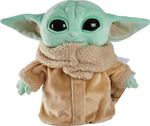 Mattel Star Wars Plush Toy, Grogu Soft Doll from The Mandalorian, 8-inch Figure, Collectible Stuffed Animals for Kids in Saudi Arabia